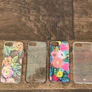 Lot of 4 Rifle Paper Co iPhone 8 Cases